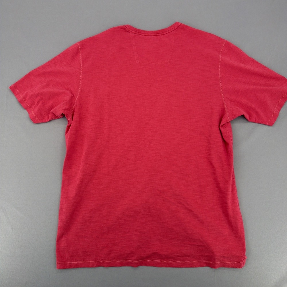 Tommy Bahama Mens Large Pocket Tee Red Slub Knit Casual Beach Shirt - Picture 3 of 10